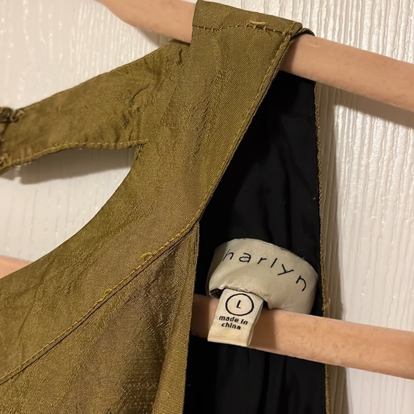 Anthropologie Harlyn Lillie Gold Dress - Picture 4 of 6